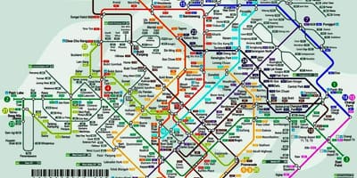 Mrt замын газрын зураг Сингапур