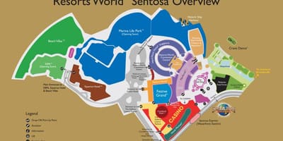 Resorts World Sentosa газрын зураг